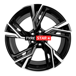 MAM RS5 7,5x17 5x112 ET45 BLACK FRONT POLISH